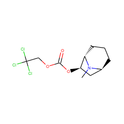 CN1[C@H]2CCC[C@H]1[C@H](OC(=O)OCC(Cl)(Cl)Cl)C2 ZINC000169370720