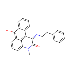 CN1C(=O)/C(=N\CCc2ccccc2)c2c3ccccc3c(O)c3cccc1c23 ZINC000101926498