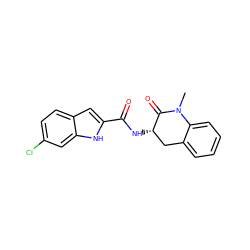 CN1C(=O)[C@@H](NC(=O)c2cc3ccc(Cl)cc3[nH]2)Cc2ccccc21 ZINC000013587911