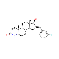 CN1C(=O)C=C[C@]2(C)[C@H]3CC[C@@]4(C)[C@@H](C/C(=C\c5cccc(F)c5)[C@@H]4O)[C@@H]3CC[C@@H]12 ZINC000038412187