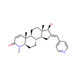 CN1C(=O)C=C[C@]2(C)[C@H]3CC[C@@]4(C)[C@@H](C/C(=C\c5ccncc5)[C@@H]4O)[C@@H]3CC[C@@H]12 ZINC000038411859