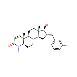 CN1C(=O)C=C[C@]2(C)[C@H]3CC[C@]4(C)[C@@H](O)[C@H](Cc5cccc(F)c5)C[C@H]4[C@@H]3CC[C@@H]12 ZINC000062179090