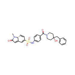 CN1C(=O)C=C2C=C(S(=O)(=O)Nc3ccc(C(=O)N4CCC(O)(Cc5ccccc5)CC4)cc3)C=C[C@H]21 ZINC000221276404