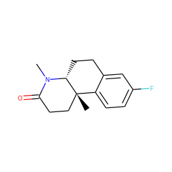 CN1C(=O)CC[C@@]2(C)c3ccc(F)cc3CC[C@@H]12 ZINC000040503784