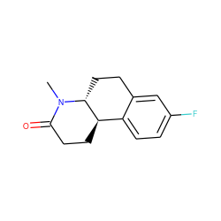 CN1C(=O)CC[C@@H]2c3ccc(F)cc3CC[C@H]21 ZINC000013861379