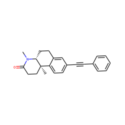 CN1C(=O)CC[C@]2(C)c3ccc(C#Cc4ccccc4)cc3CC[C@@H]12 ZINC000027316481