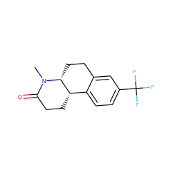 CN1C(=O)CC[C@H]2c3ccc(C(F)(F)F)cc3CC[C@H]21 ZINC000040822754