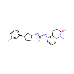 CN1C(=O)CCc2c(NC(=O)N[C@@H]3CC[C@@H](c4cccc(F)c4)C3)cccc21 ZINC000169704958