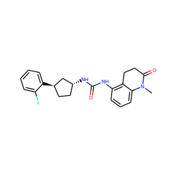 CN1C(=O)CCc2c(NC(=O)N[C@@H]3CC[C@@H](c4ccccc4F)C3)cccc21 ZINC000169704960