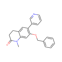 CN1C(=O)CCc2cc(-c3cccnc3)c(OCc3ccccc3)cc21 ZINC000095553738