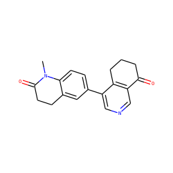 CN1C(=O)CCc2cc(-c3cncc4c3CCCC4=O)ccc21 ZINC000205066031