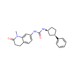 CN1C(=O)CCc2ccc(NC(=O)N[C@H]3CC[C@@H](c4ccccc4)C3)cc21 ZINC000169704965