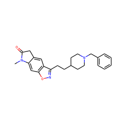 CN1C(=O)Cc2cc3c(CCC4CCN(Cc5ccccc5)CC4)noc3cc21 ZINC000001488164