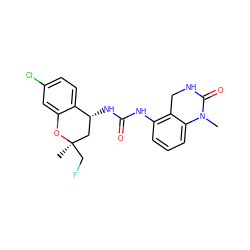 CN1C(=O)NCc2c(NC(=O)N[C@@H]3C[C@@](C)(CF)Oc4cc(Cl)ccc43)cccc21 ZINC000144170776