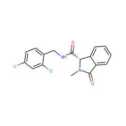 CN1C(=O)c2ccccc2[C@H]1C(=O)NCc1ccc(Cl)cc1Cl ZINC000043199841