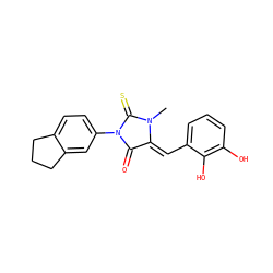 CN1C(=S)N(c2ccc3c(c2)CCC3)C(=O)/C1=C/c1cccc(O)c1O ZINC000653840611