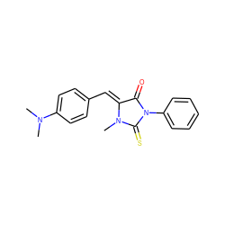 CN1C(=S)N(c2ccccc2)C(=O)/C1=C/c1ccc(N(C)C)cc1 ZINC000006823191