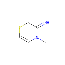 CN1C=CSCC1=N ZINC000140350604