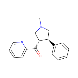 CN1C[C@@H](C(=O)c2ccccn2)[C@H](c2ccccc2)C1 ZINC000036270605