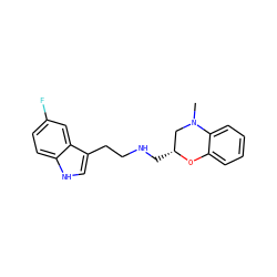 CN1C[C@@H](CNCCc2c[nH]c3ccc(F)cc23)Oc2ccccc21 ZINC000028571015