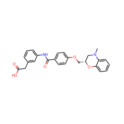 CN1C[C@@H](COc2ccc(C(=O)Nc3cccc(CC(=O)O)c3)cc2)Oc2ccccc21 ZINC000072113695