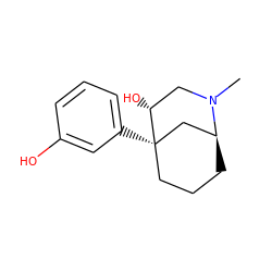 CN1C[C@@H](O)[C@]2(c3cccc(O)c3)CCC[C@H]1C2 ZINC000073281039