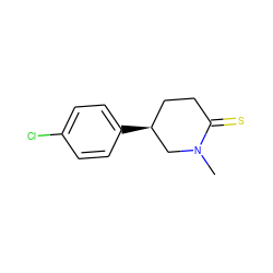 CN1C[C@@H](c2ccc(Cl)cc2)CCC1=S ZINC000029558534