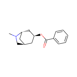 CN1C[C@@H]2C[C@H](OC(=O)c3ccccc3)C[C@@H]1C2 ZINC000202976374