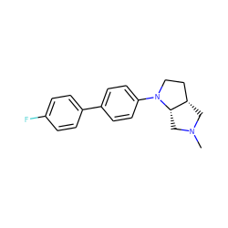 CN1C[C@H]2CCN(c3ccc(-c4ccc(F)cc4)cc3)[C@H]2C1 ZINC000062178515