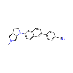 CN1C[C@H]2CCN(c3ccc4cc(-c5ccc(C#N)cc5)ccc4c3)[C@H]2C1 ZINC000062178464