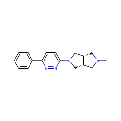 CN1C[C@H]2CN(c3ccc(-c4ccccc4)nn3)C[C@H]2C1 ZINC000038332063