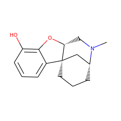 CN1C[C@H]2Oc3c(O)cccc3[C@@]23CCC[C@@H]1C3 ZINC000031415405