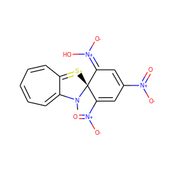CN1C2=CC=CC=CC2=[S+][C@@]12C([N+](=O)[O-])=CC([N+](=O)[O-])=CC2=[N+]([O-])O ZINC000334157012