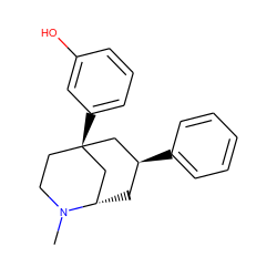 CN1CC[C@@]2(c3cccc(O)c3)C[C@@H]1C[C@H](c1ccccc1)C2 ZINC000096910732