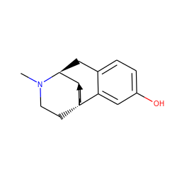CN1CC[C@@]23CCCC[C@@H]2[C@@H]1Cc1ccc(O)cc13 ZINC000001280092