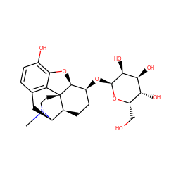 CN1CC[C@@]23c4c5ccc(O)c4O[C@H]2[C@@H](O[C@@H]2O[C@@H](CO)[C@@H](O)[C@H](O)[C@@H]2O)CC[C@H]3[C@H]1C5 ZINC000101101863