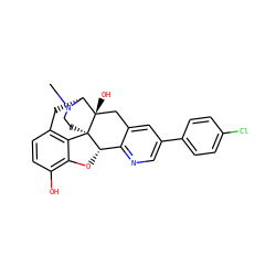 CN1CC[C@@]23c4c5ccc(O)c4O[C@H]2c2ncc(-c4ccc(Cl)cc4)cc2C[C@@]3(O)[C@H]1C5 ZINC000169362125