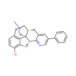 CN1CC[C@@]23c4c5ccc(O)c4O[C@H]2c2ncc(-c4ccccc4)cc2C[C@H]3[C@H]1C5 ZINC000169351327