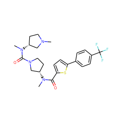 CN1CC[C@@H](N(C)C(=O)N2CC[C@H](N(C)C(=O)c3ccc(-c4ccc(C(F)(F)F)cc4)s3)C2)C1 ZINC000028463418