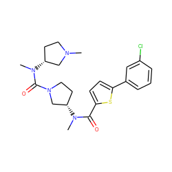 CN1CC[C@@H](N(C)C(=O)N2CC[C@H](N(C)C(=O)c3ccc(-c4cccc(Cl)c4)s3)C2)C1 ZINC000028461070