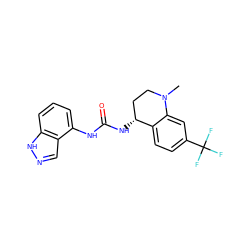 CN1CC[C@@H](NC(=O)Nc2cccc3[nH]ncc23)c2ccc(C(F)(F)F)cc21 ZINC000028965052