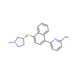 CN1CC[C@@H](Oc2ccc(-c3cccc(N)n3)c3ccccc23)C1 ZINC000029339260