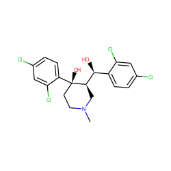 CN1CC[C@](O)(c2ccc(Cl)cc2Cl)[C@@H]([C@@H](O)c2ccc(Cl)cc2Cl)C1 ZINC000013804576