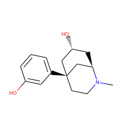 CN1CC[C@]2(c3cccc(O)c3)C[C@H](O)C[C@@H]1C2 ZINC000103136472