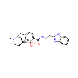 CN1CC[C@]23CC(=O)CC[C@@H]2[C@H]1Cc1ccc(C(=O)NCCc2nc4ccccc4[nH]2)c(O)c13 ZINC000148042816