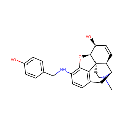 CN1CC[C@]23c4c5ccc(NCc6ccc(O)cc6)c4O[C@H]2[C@@H](O)C=C[C@H]3[C@H]1C5 ZINC000084669829