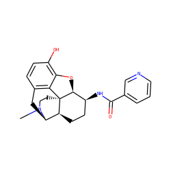 CN1CC[C@]23c4c5ccc(O)c4O[C@H]2[C@@H](NC(=O)c2cccnc2)CC[C@H]3[C@H]1C5 ZINC000003810302