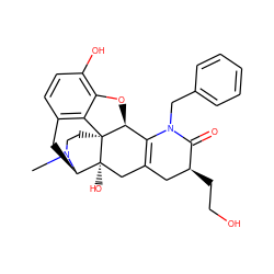 CN1CC[C@]23c4c5ccc(O)c4O[C@H]2C2=C(C[C@H](CCO)C(=O)N2Cc2ccccc2)C[C@@]3(O)[C@H]1C5 ZINC000299839756