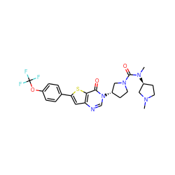 CN1CC[C@H](N(C)C(=O)N2CC[C@H](n3cnc4cc(-c5ccc(OC(F)(F)F)cc5)sc4c3=O)C2)C1 ZINC000028818540