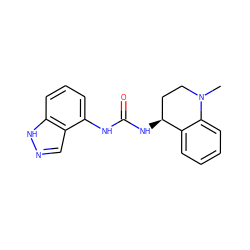 CN1CC[C@H](NC(=O)Nc2cccc3[nH]ncc23)c2ccccc21 ZINC000035899574